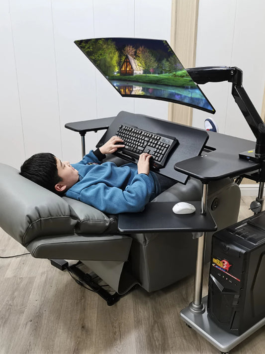 Household folding sit-stand desk, lazy table, gaming chair, desktop computer desk