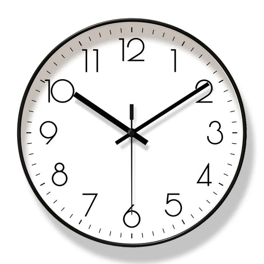 Classic Fashion Minimalist Wall Clocks Silent Sweep Seconds Quartz Wall Clock Large Size 35cm Decoration Clock for Living Room