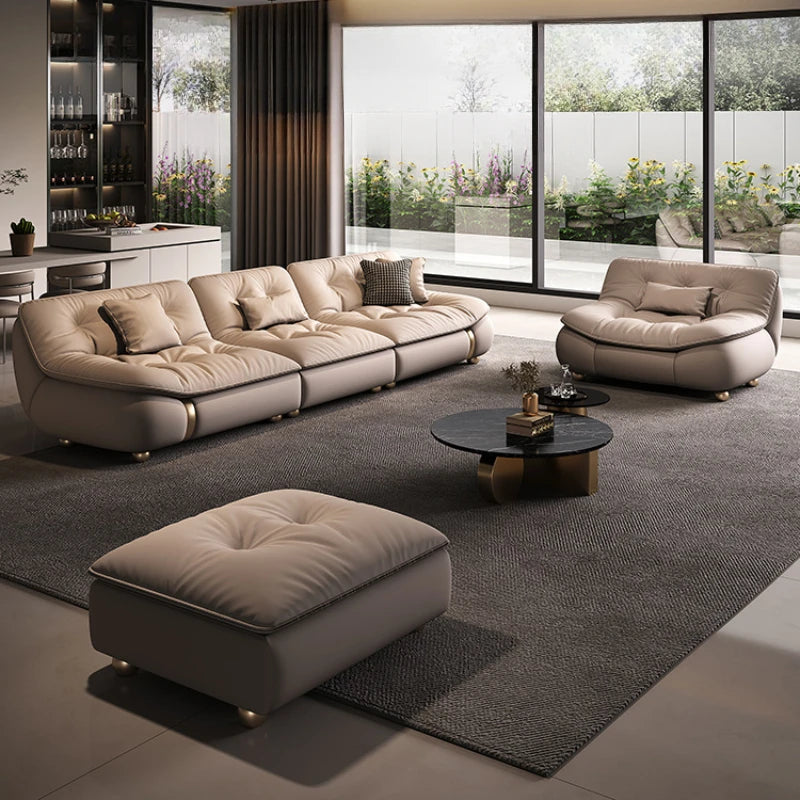 New Arrival Living Room Sofas Modern Luxury Italian Lounge Sofa Puff Modern Loveseat Divani Da Soggiorno Furniture Couch