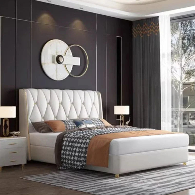 Designer Modern Bed Frames Queen Luxury Unique Aesthetic Bed Frame King Size High End Meubles De Chambre Home Furniture