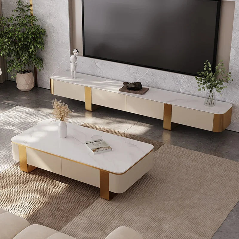 Square Nested Coffee Tables Living Room Luxury Auxiliary Dressing Coffee Table Console Hall Tv Table Basse Pour Salon Tables