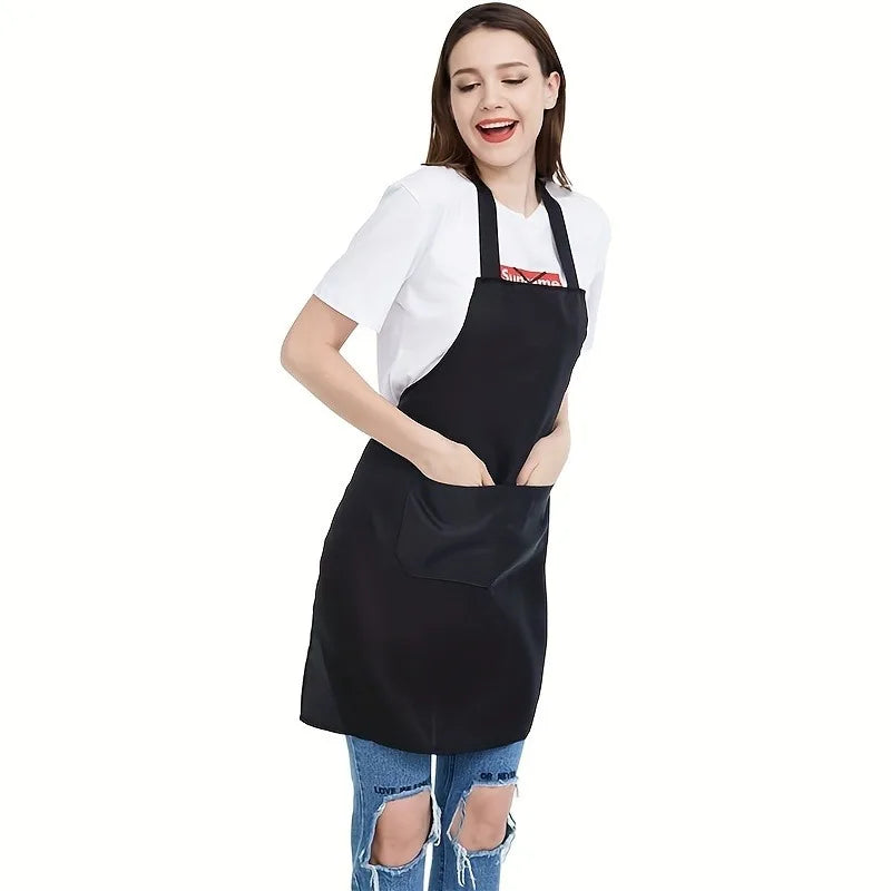 12pcs apron Modern minimalist waterproof sleeveless neck hanging server work uniform apron can be customized kitchen apron