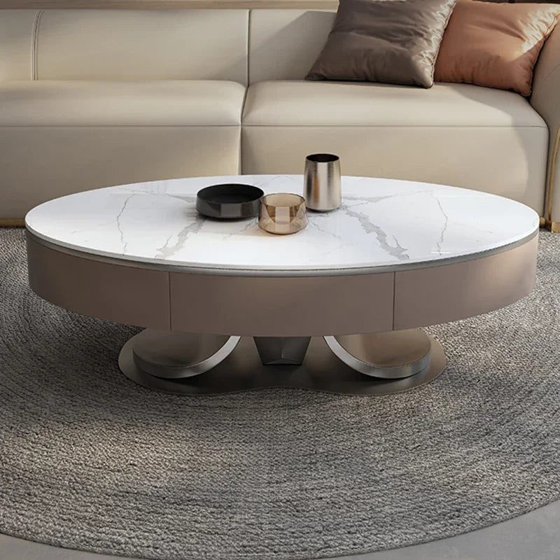 Premium Oval Book Coffee Tables Base Nordic Modern Hall Coffee Table Dining Dressing Sedentary Kaffee Tische Home Furniture