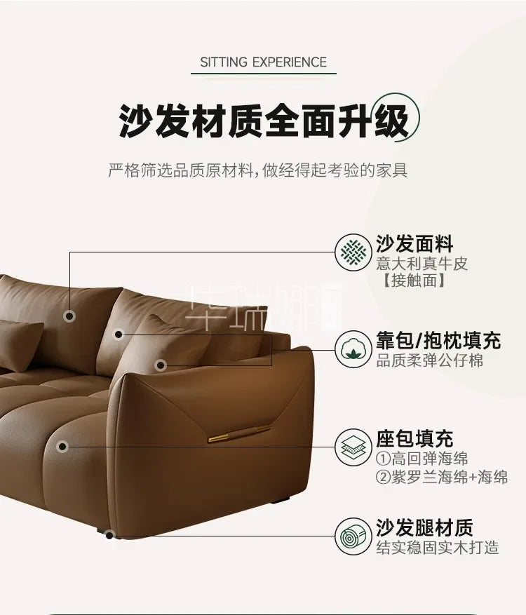 Italian style luxury leather sofa elegant comfortable modern salon room decor  articulos para el hogar  ادوات جنسيه للازواج