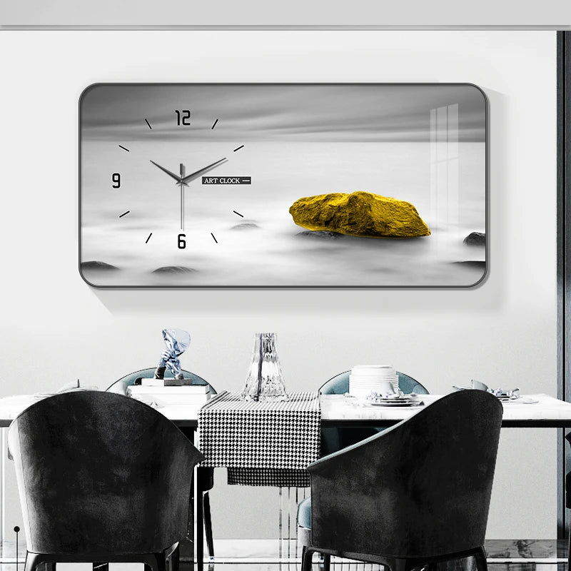 Living room home fashion decoration wall clock modern minimalist restaurant decoration painting table hanging wall mute clock