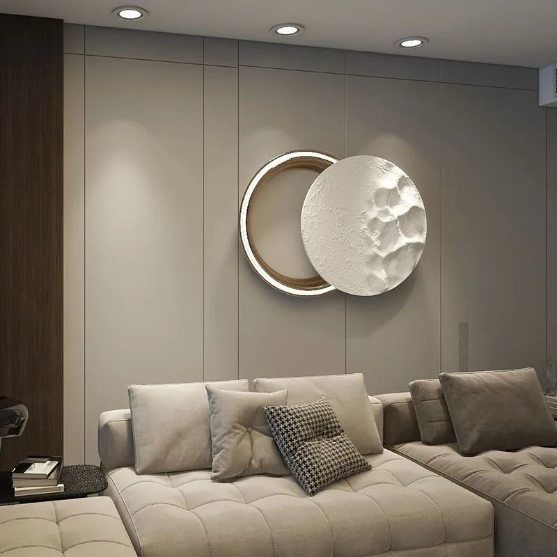 Creative art three-dimensional relief decoration of modern light luxury decorative painting living room background wall