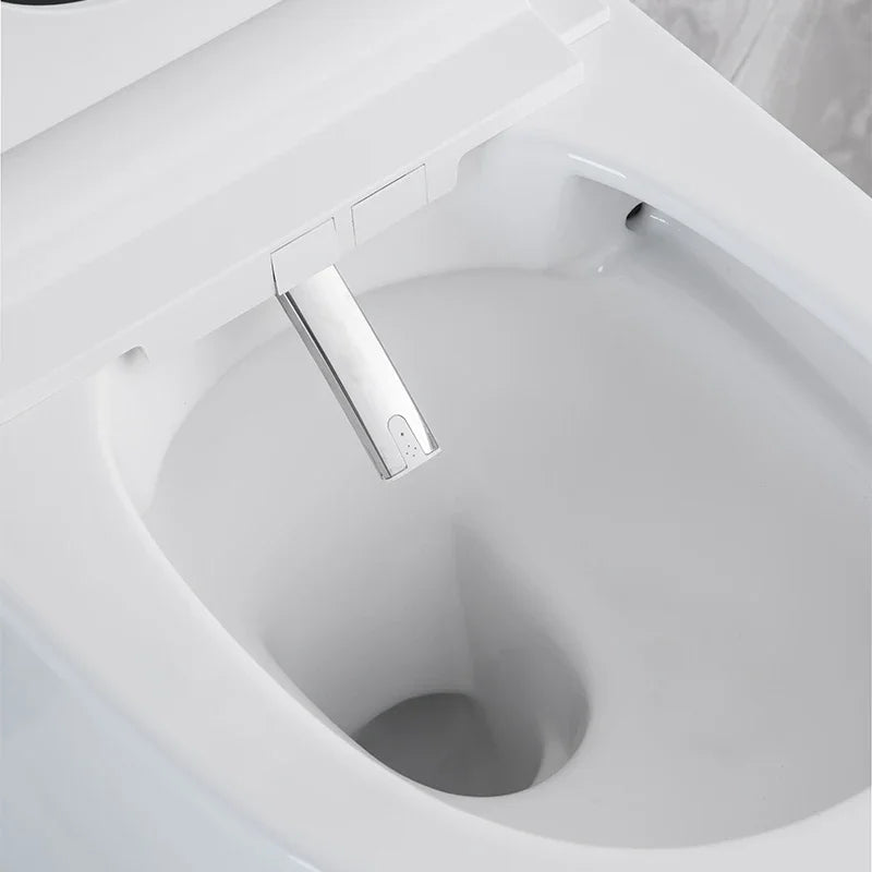 Full function p trap wash down bidet wall mounted modern intelligent wc automatic toilet bowl wall hung smart wc toilet