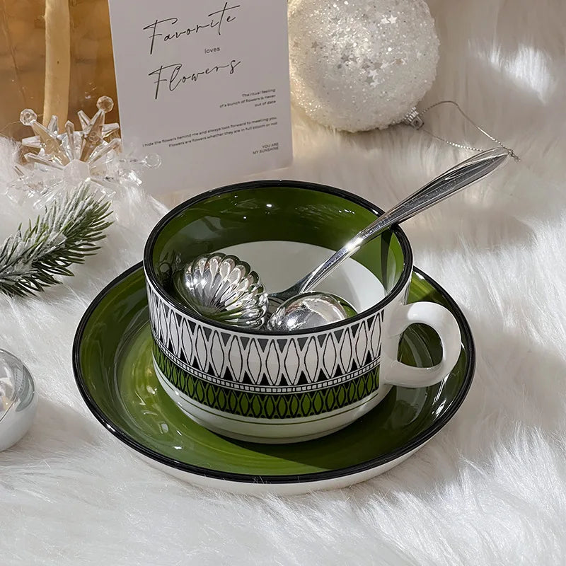 Finland exports antique ceramic coffee cups and saucers, light luxury and high-value office afternoon tea tea cups