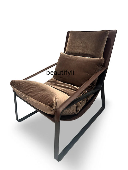 Sofa Italian Recliner Fabric Single Sofa Living Room Recliner Modern Home Balcony Leisure Chair