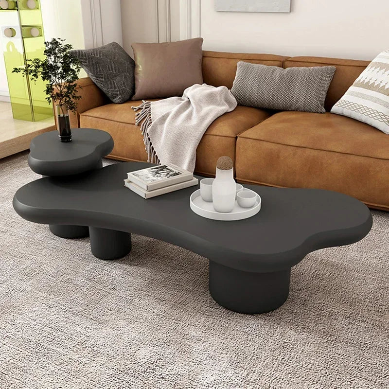 Nordic Modern Coffee Table Luxury Irregular Unique Aesthetic Side Table Minimalist Storage Stolik Kawowy Living Room Accessories