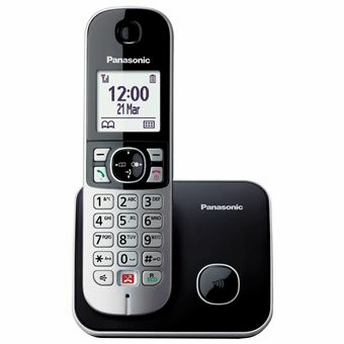 Fastnettelefon Panasonic KX-TG6852SPB Sort 1,8"-0