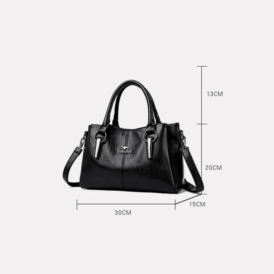 2024 Genuine 3Layers High Quality Soft Leather Ladies Shoulder Crossbody Bags for Women  Luxury Handbags  Women  Designer A Main