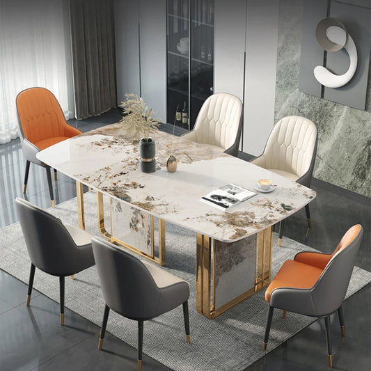 Design Nordic Dining Room Sets Ergonomic Coffee Kitchen Dining Table Set And 4 Chairs Accent Mesas De Comedor Salon Furniture