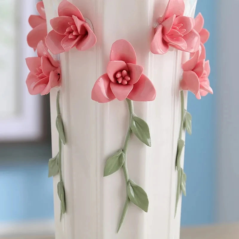 3D Ceramic Vase Home Decor Creative Design Porcelain Decorative Flower Vase For Wedding Decoration