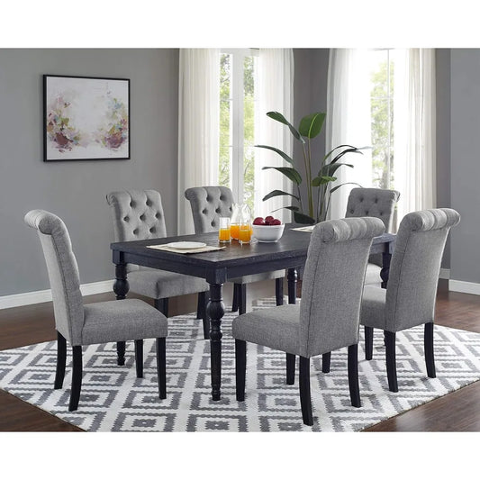 Set of Tables and Chairs for Dining Room Set Leviton Urban Style Counter Height Dining Set: Table and 6 Chairs Chair Grey Sets