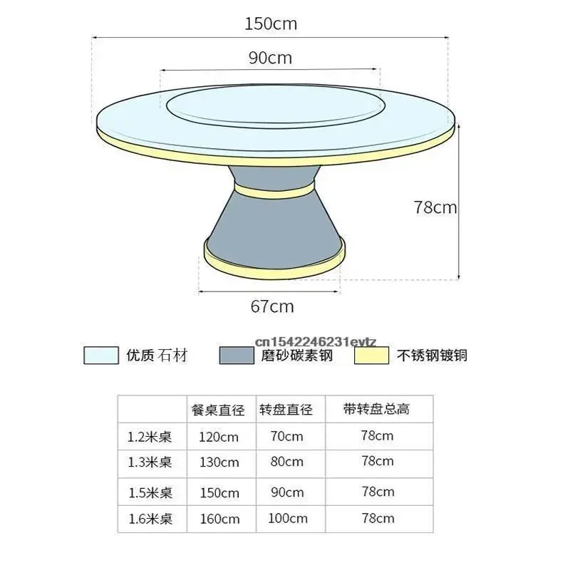 Modern Dining Table Furniture Round Dining  Light Luxury Dining Table Room Set Home Furniture Kitchen Table 4 Chairs