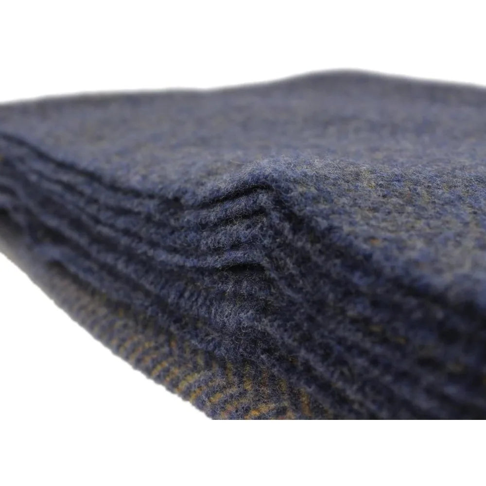 Premium Irish Cashmere & Merino Wool Blend Throw Blanket, 54" x 71 Inches, Soft Warm Feel