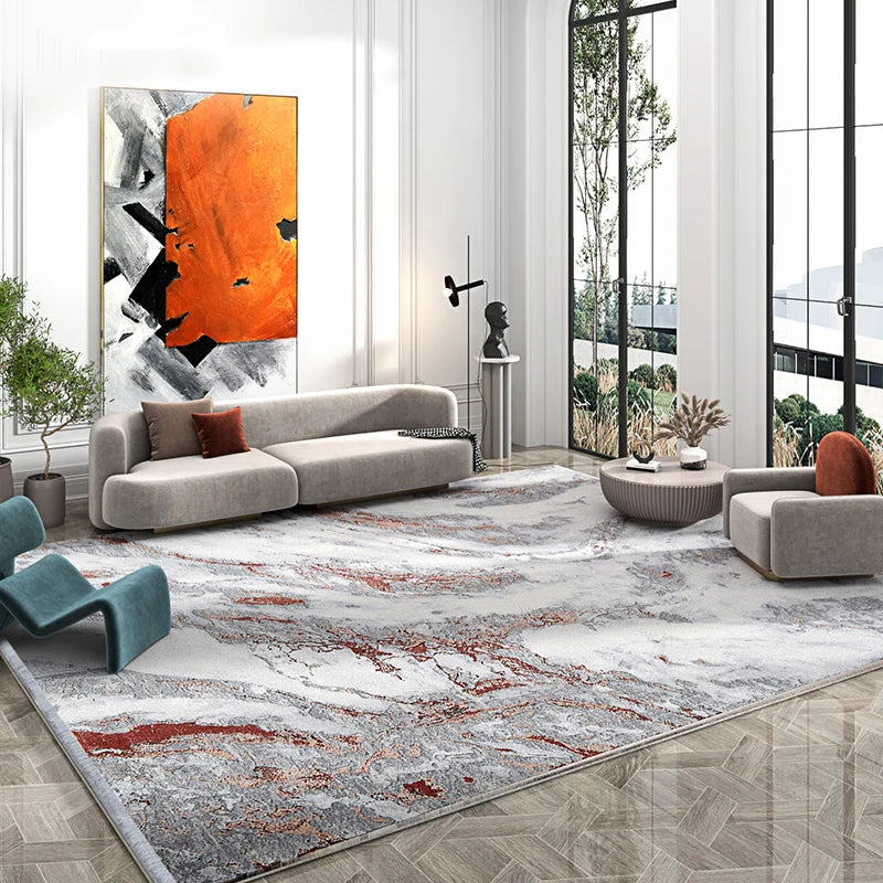 Turkey Style Modern Living Room Carpet Home Villa Large Thick Rugs for Bedroom Decor Light Luxury Nordic Carpets Abstract Mat