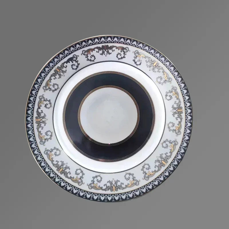 Europeanstyle luxury plat ceramic table set western-style plate steak plate. kitchen plates sets