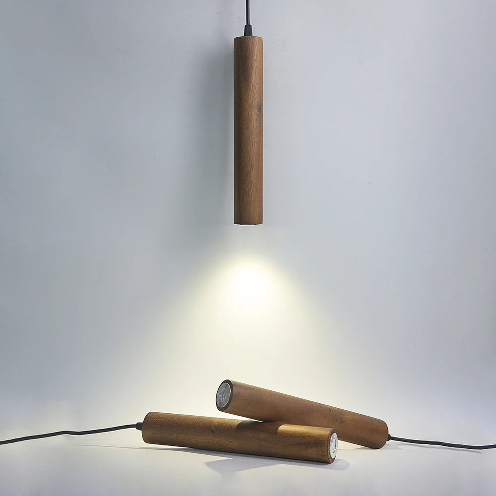 WELTIG Walnut Wood Pendant Lamp