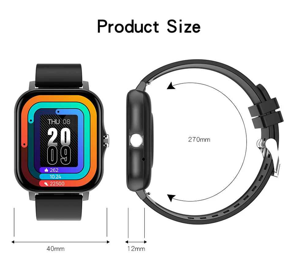 Y13 relojes 2024 Full Touch Sports SmartWatches Men's and Women's Heart Rate Monitoring Fitness Tracker Bluetooth Call