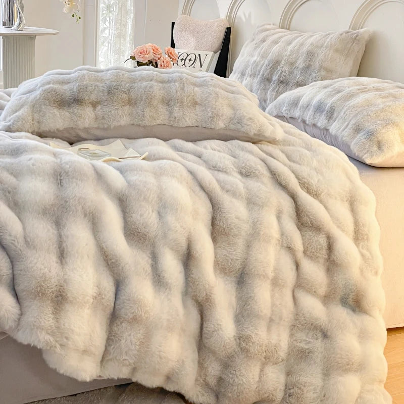 Multifunctional Winter Blanket for bed thickened quilt duvet cover double bed plaid Microfiber bedding sofa blankets and throws