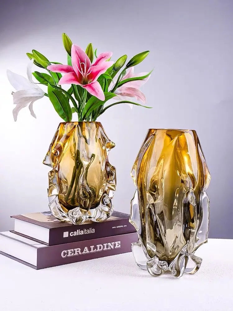 Light Luxury Creative Crystal Vase Tabletop Decoration Vase Home Decoration