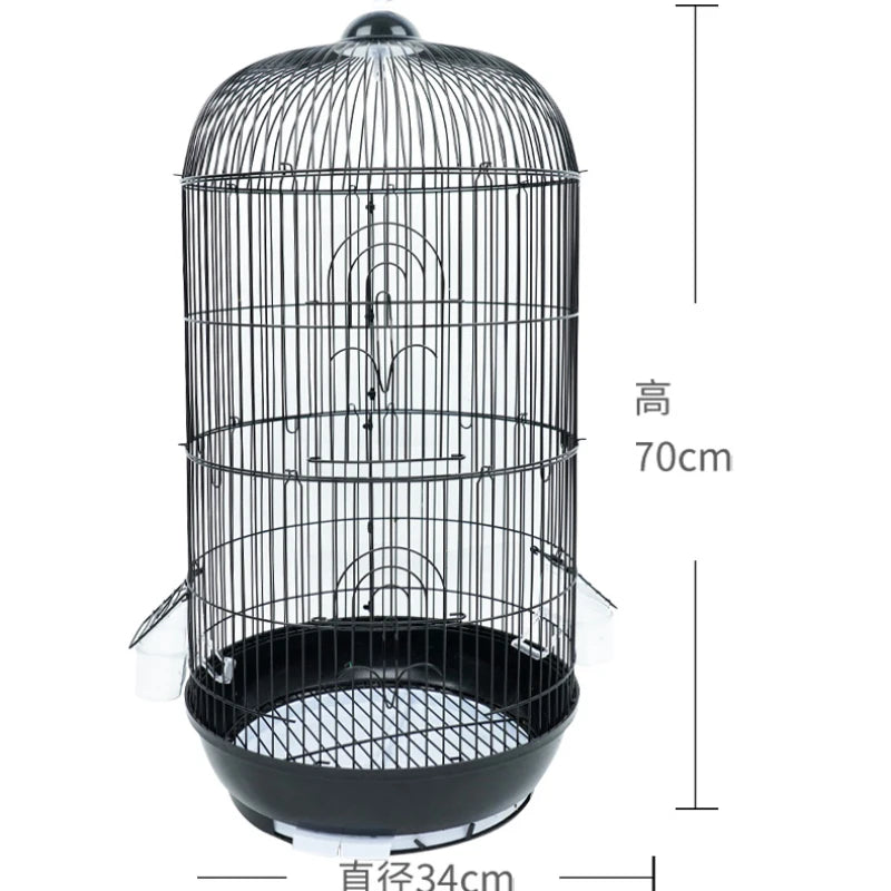 House Nest Myna Aviary Bird Cage Toys Hamster Courtyard Luxury Metal Bird Cage Accessories Jaula Decorativa Pet Products RR50BC