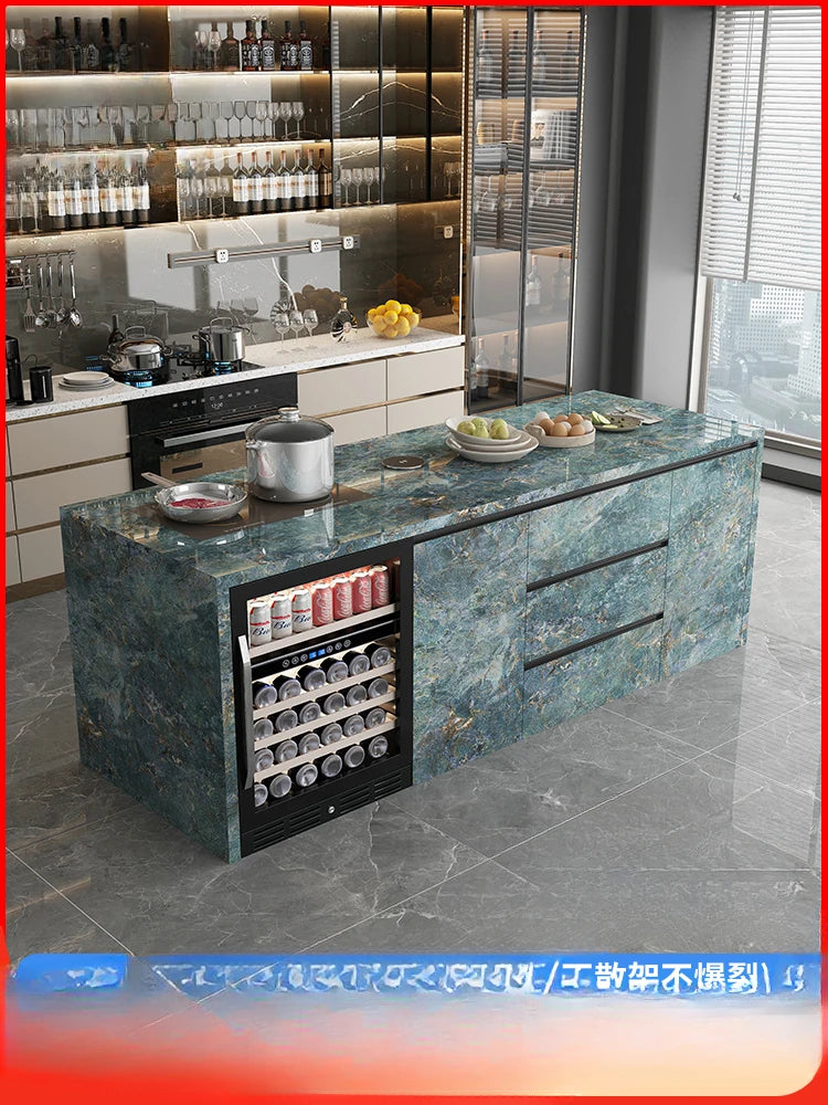 Luxury Stone Rock Plate, Island Table, Dining Table, Integrated Household Western Kitchen, Bar Table, Customized