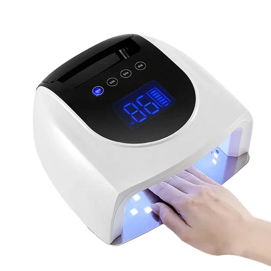 2023 New Arrival Rechargeable Nail UV Lamp 96W Gel Polish Dryer Wireless LED Light for Nails Cordless Nail Art Lamp