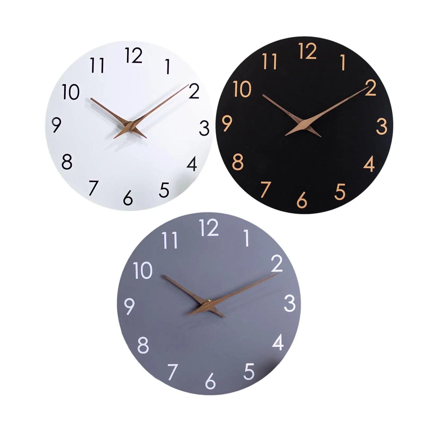 Wall Clock Minimalist No Ticking Modern Quiet 10inch Decorative Wall Clock