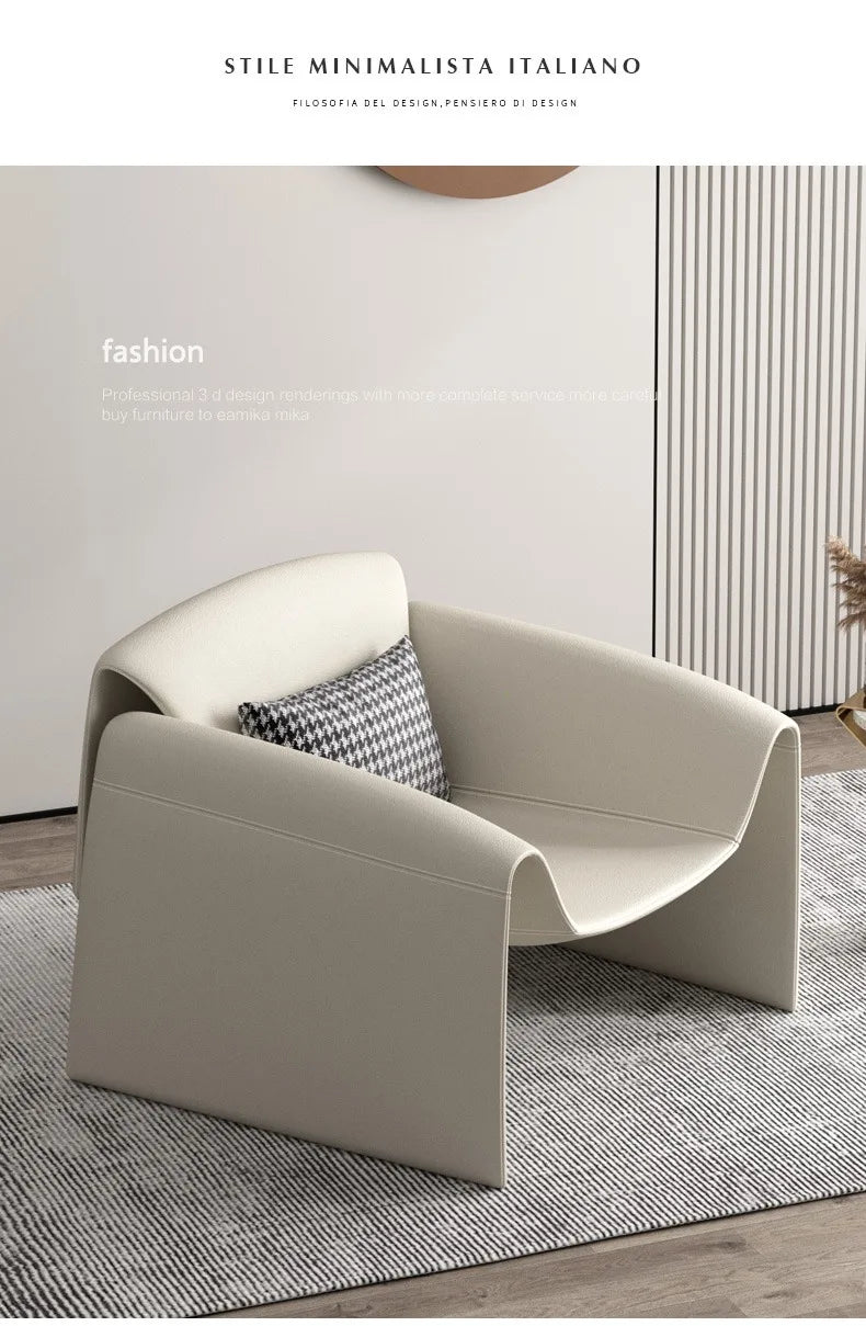 Modern Light Luxury Italian Minimalist Designer New Crab Chair Designed by a Maestro Sofa Recliner Hotel Reception Chair