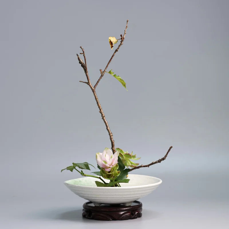 Japanese Frog Vase Ceramic Bouquet  Ikebana Flower Arrangement Bowl Device Tea Table Kenzan Arranging Ikebana Centerpieces