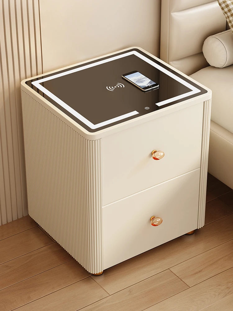 Safe household integrated cabinet intelligent bedside table with fingerprint password box 58cm