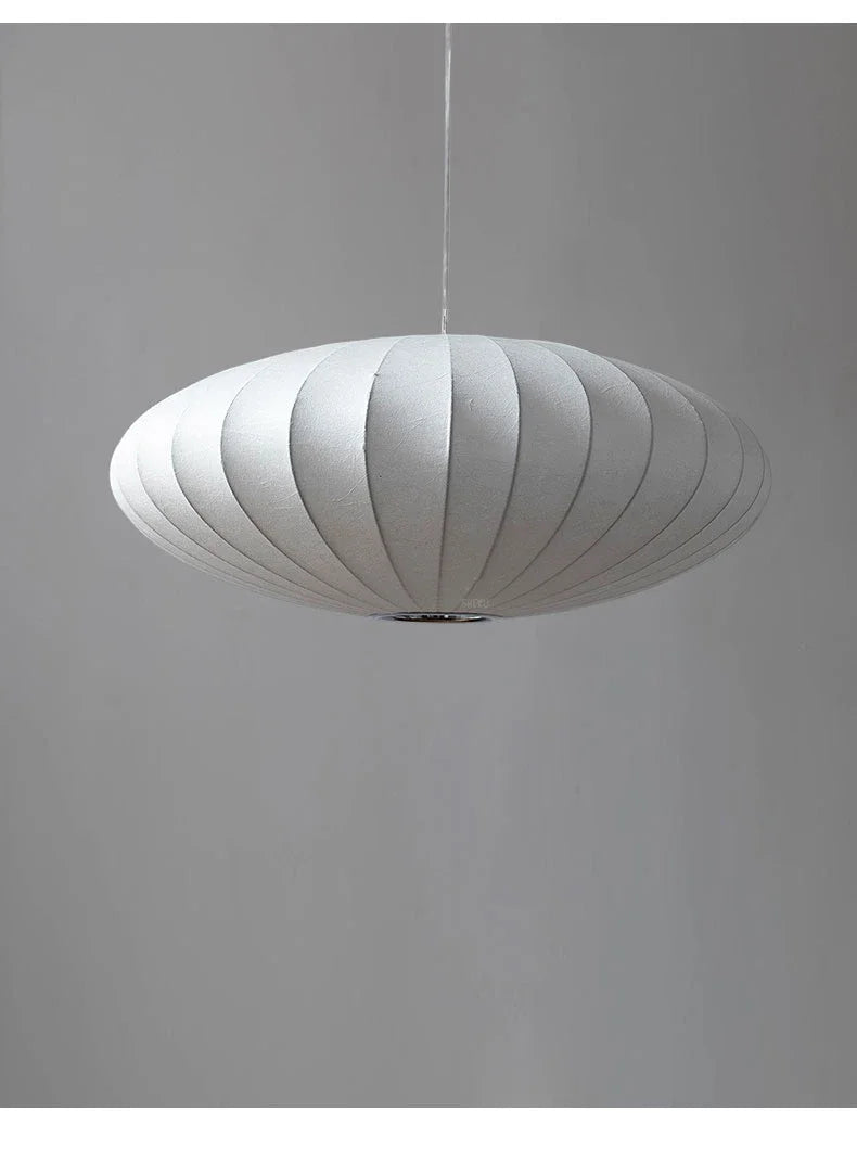 WELTIG Nordic Silk Pendant Light – E27 LED Chandelier