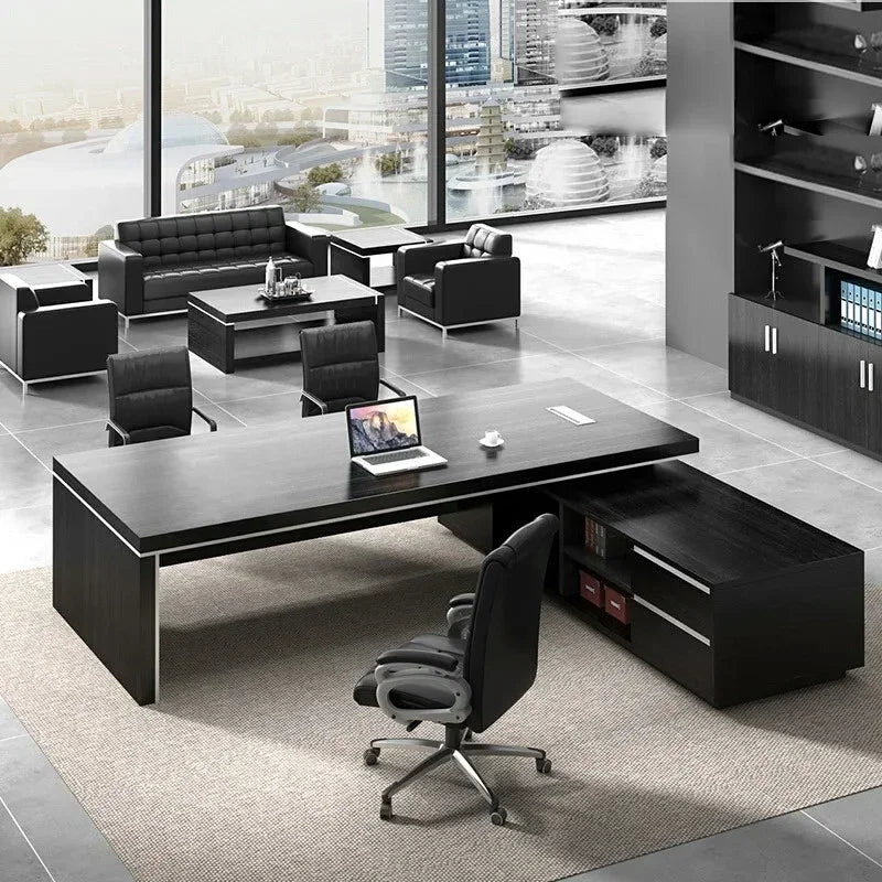 Work Writing Desk Table Metal Wooden Gaming Computer Office Desks Drawers Organizer Tavolo Scrivania Ufficio Office Supplies