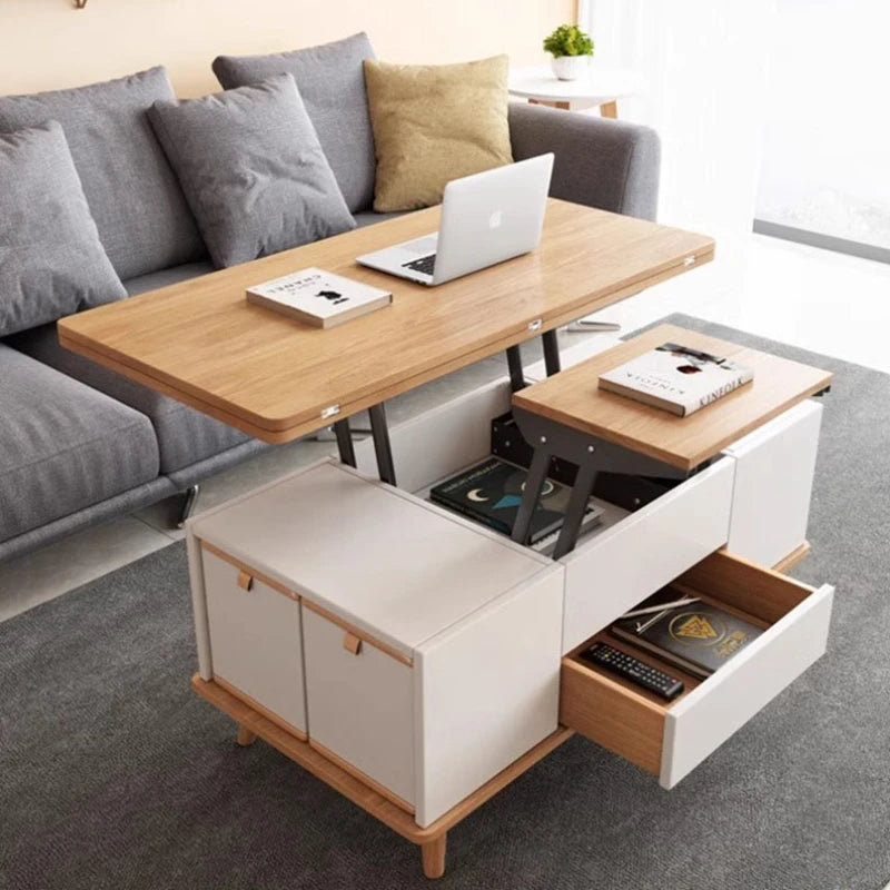 Nordic Aesthetic Coffee Table Square Modern Organizer Room Mobile Coffee Table Minimalist Apartamento Couchtisch Furniture