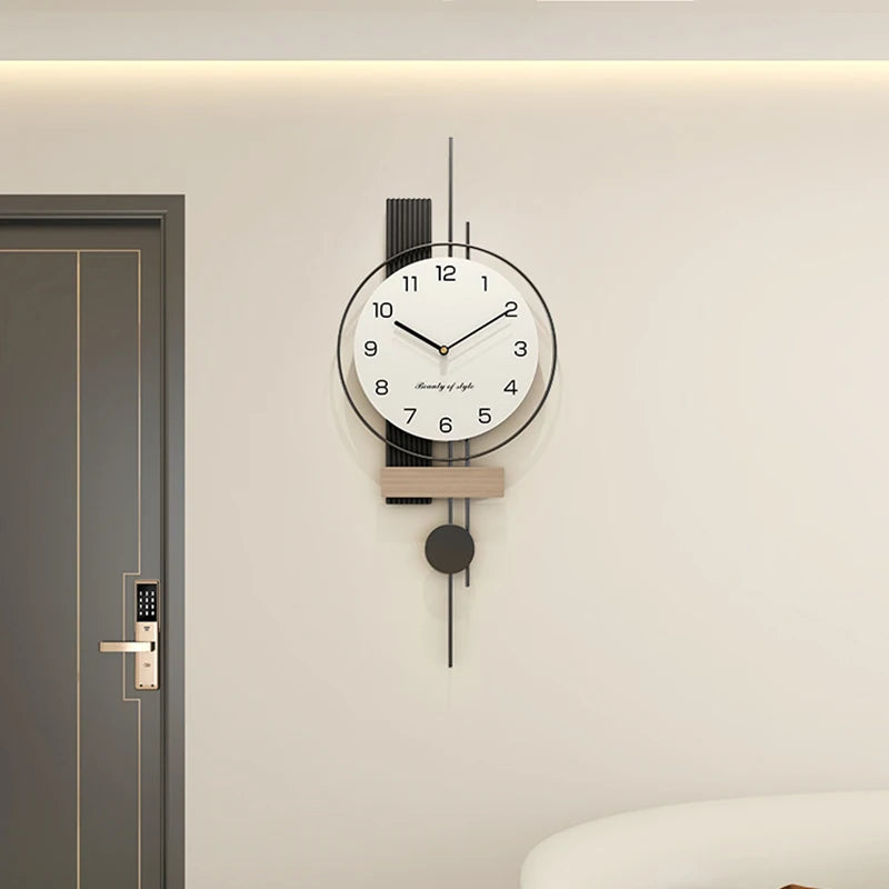 Battery Korean Wall Clock Minimalist Stylish Bathroom Classic Wall Watch Modern Designer Montre Murale Living Room Decoration