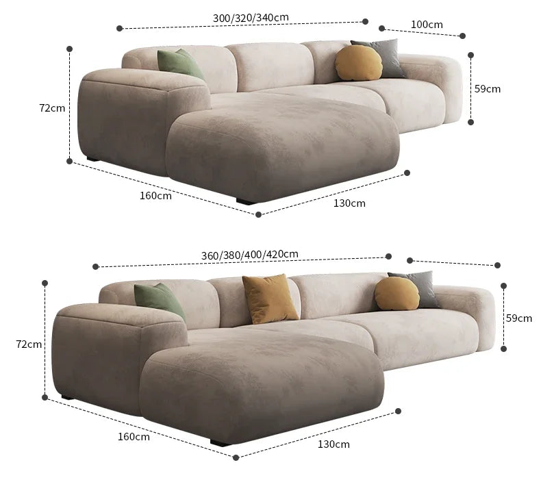 Nordic Italian Sofa Pillows Xxl 3 Seater Modular Straight Luxury Designer Large Living Room Sofas De Salon Home Furniture