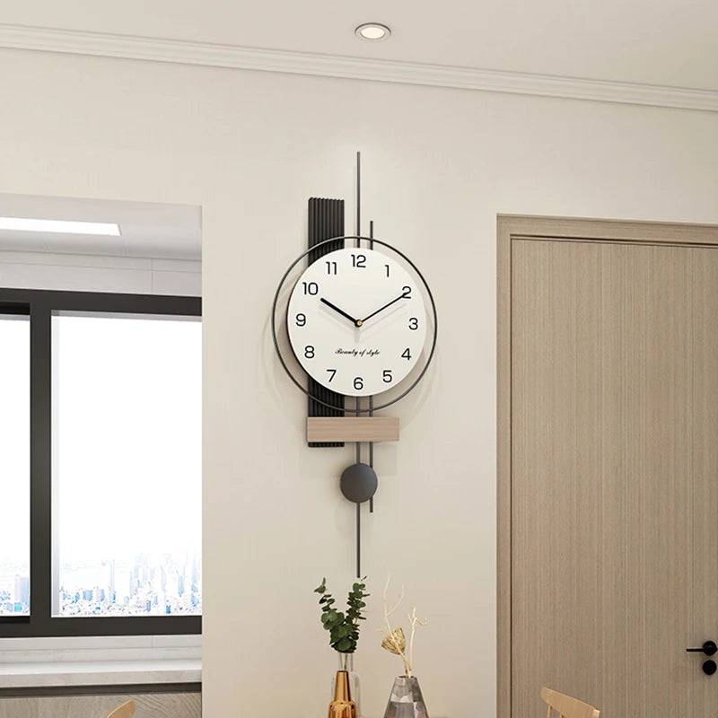 Battery Korean Wall Clock Minimalist Stylish Bathroom Classic Wall Watch Modern Designer Montre Murale Living Room Decoration