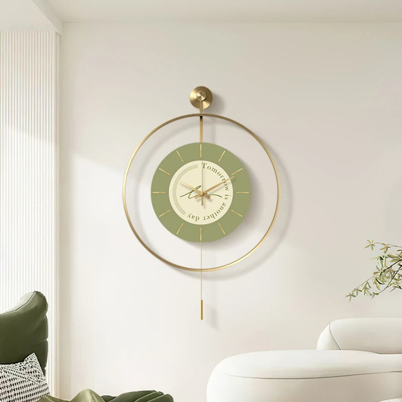 Nordic Minimalist Wall Clock Living Room Creative Luminous Clock Fashion Silent Clock Simple Restaurant Wall Clock Home Decor