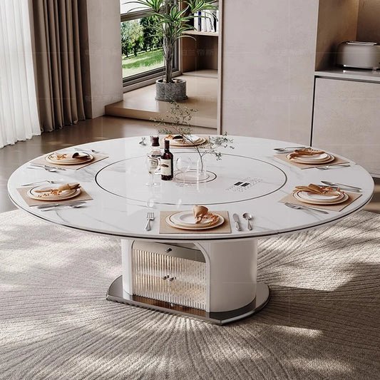 Craft Table Round Dinning Acrylic Study Dining Living Room Center Large Chairs Kitchen Islands Stainless Steel Muebles Sliding