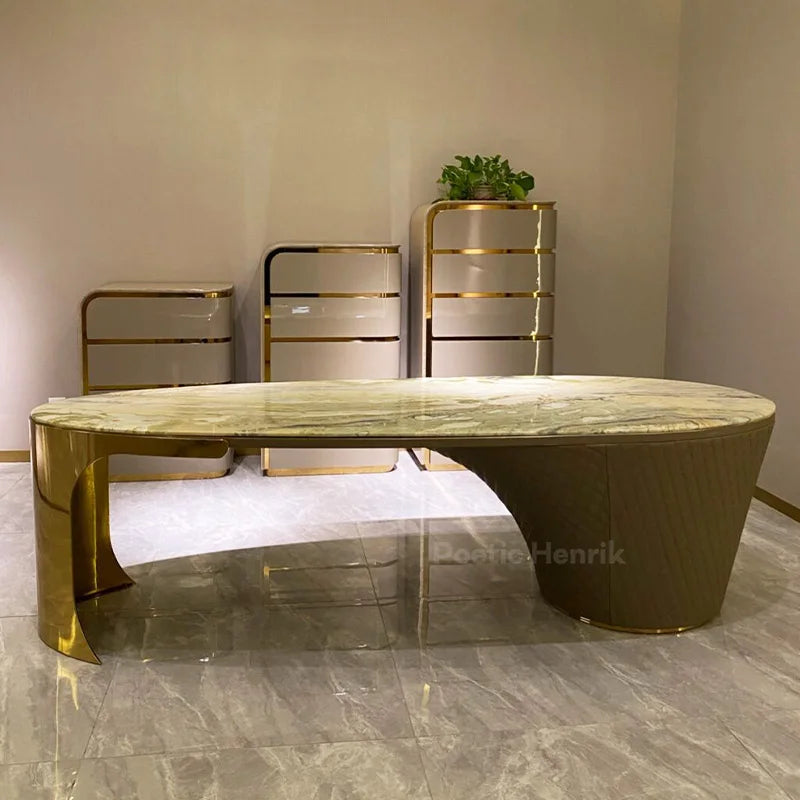 Luxury Modern Marble Home Office Desks executive computer office table furniture luxury modern High Quality Ceo Manager Executiv