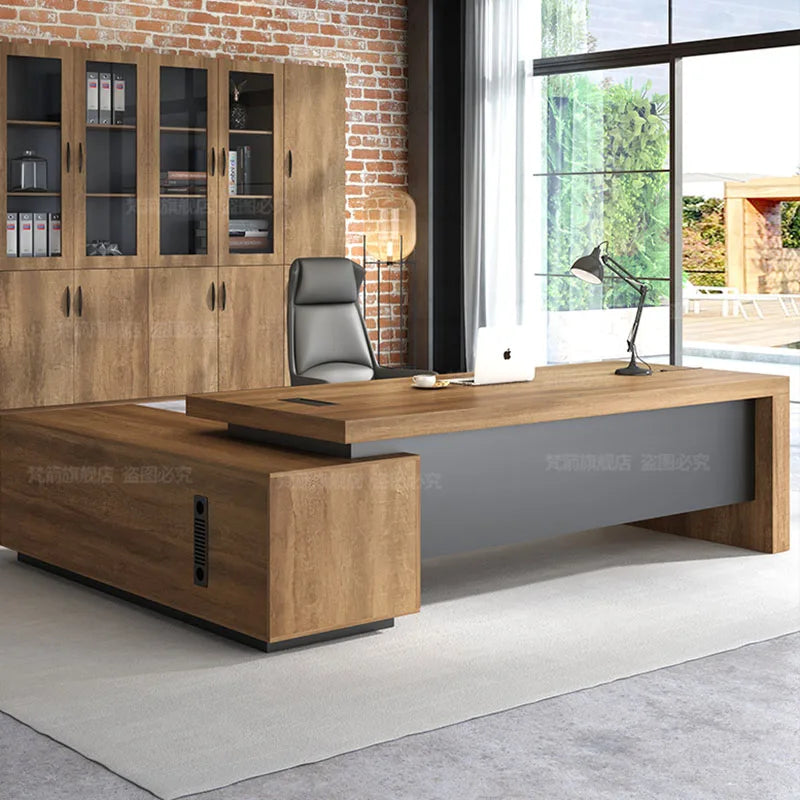 Computer Study Long Office Desks Table Room Standing Reading Room Desk Gaming Executive Organizer Side 화장대 Office Furniture AA