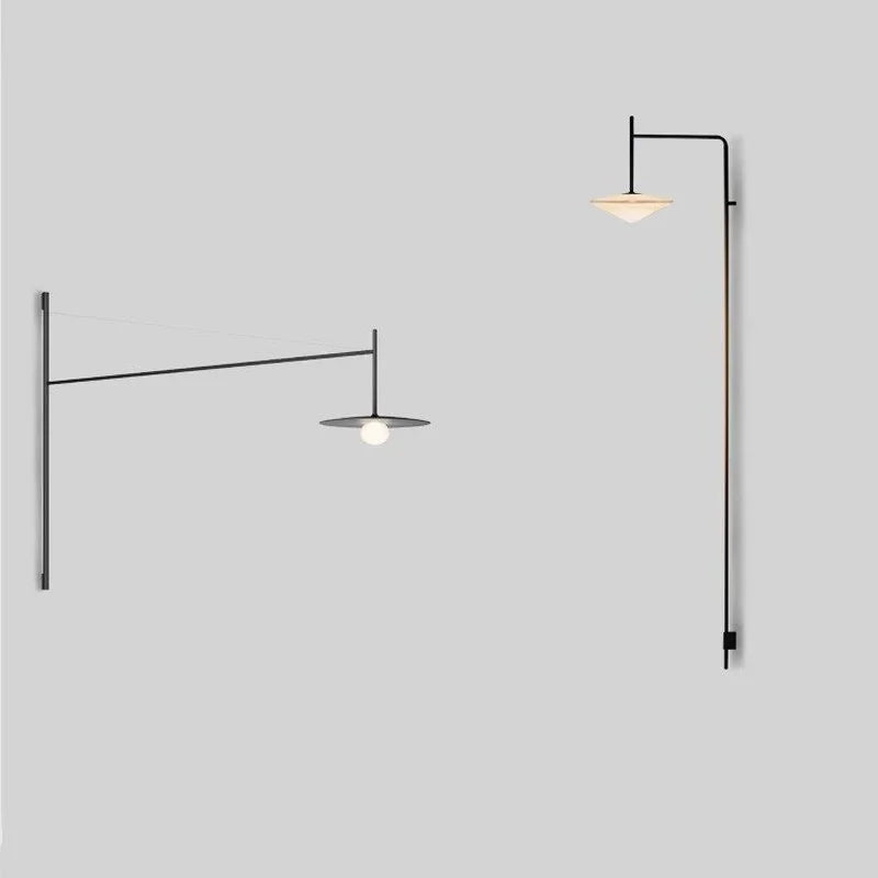 Nordic Iron Long Wall Light Simple Black  Led Wall Lamp Living Room Background Wall Corridor Bedroom Wall Decor