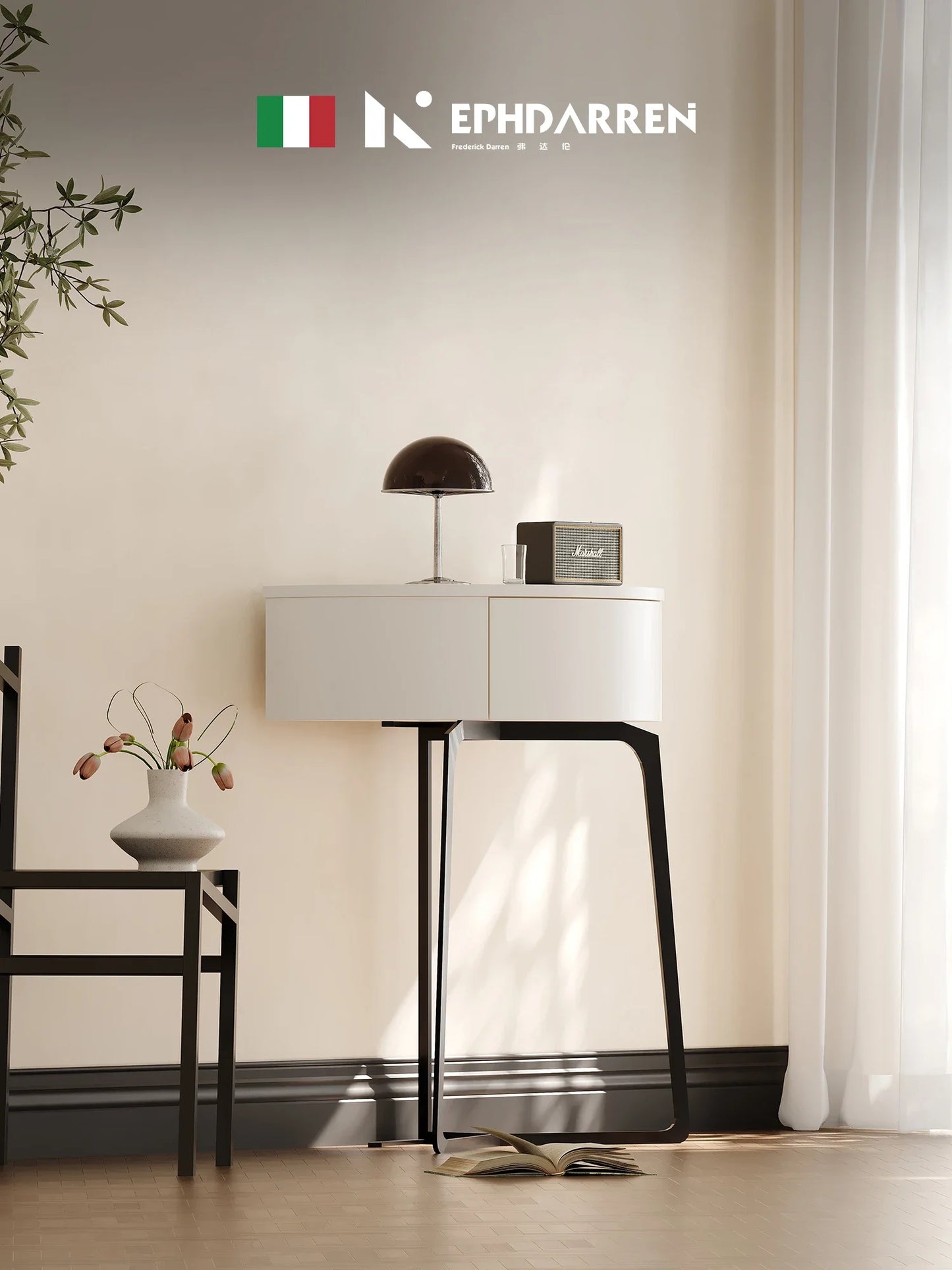 Italian Minimalist Living Room Creative Console Tables Wall Designer Modern Minimalist Decoration a Long Narrow Table