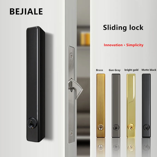 Minimalist Shift Door Lock Modern Simple Kitchen Sliding Door Lock Indoor Door Universal Bathroom Lock Wooden Door Hook Lock