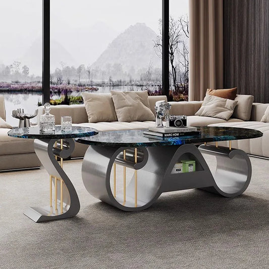 Designer Simple Coffee Table Free Shipping Modern Clear Sofa Side Table Minimalist Unique Stolik Kawowy Living Room Decoration