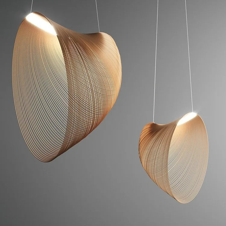 WELTIG Nordic Birch Wood LED Pendant Lamp