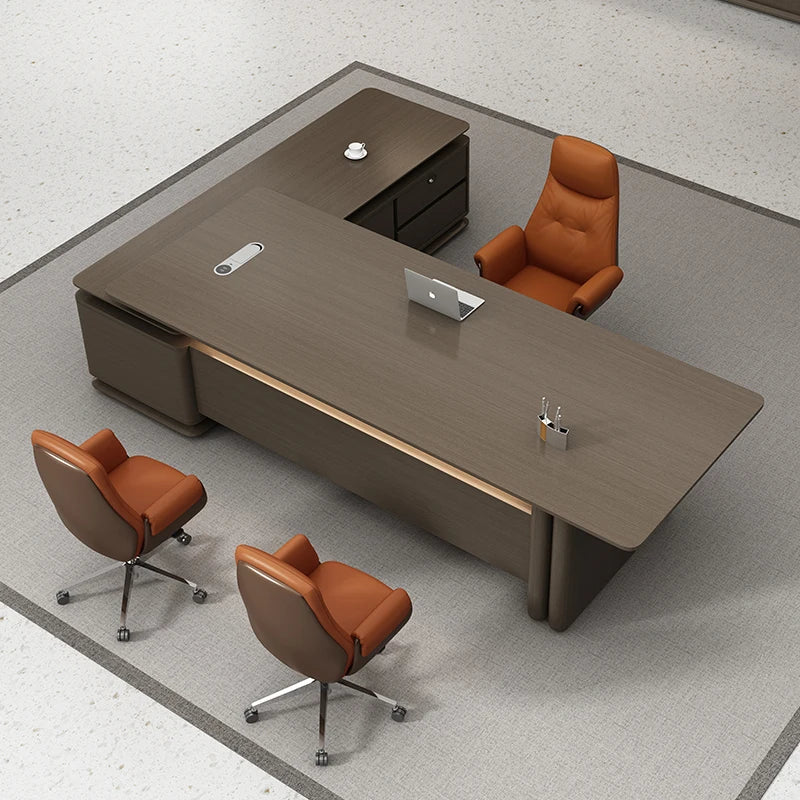 Coffee Modern Desk Table Students Console Luxury Standing Computer Desks Corner Seating L Shape Scrivania Da Gaming Furniture